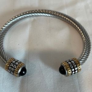 Stainless steel designer look bangle